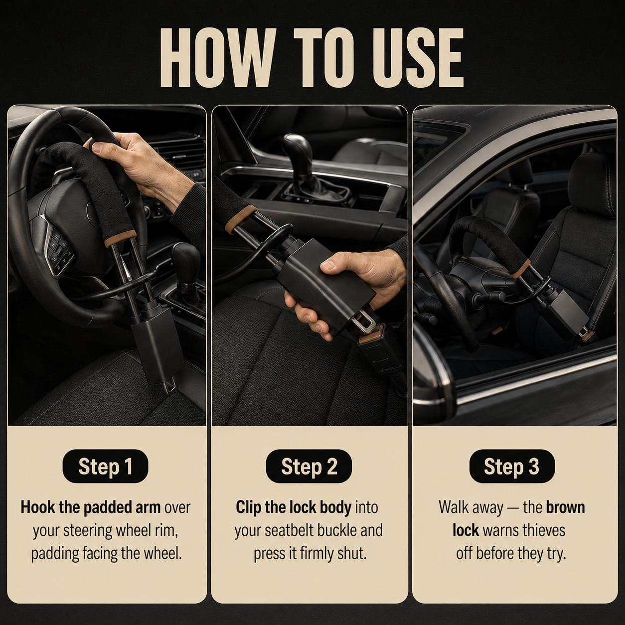 DriveGuard Anti-Theft Car Lock
