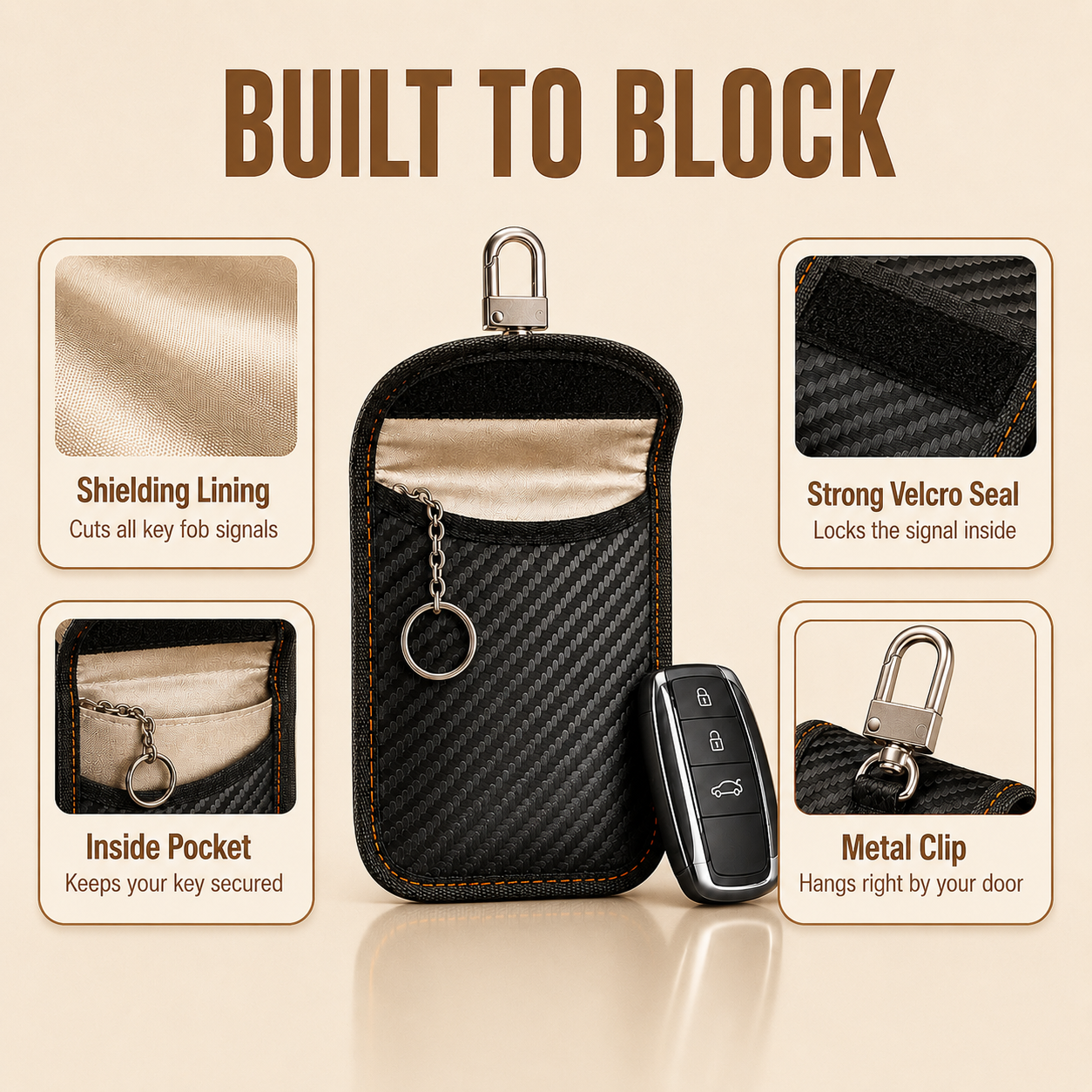 DriveGuard Key Signal Blocking Pouch 2-Pack